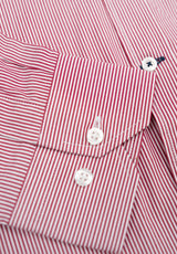 Reddish Pinstripe Shirt