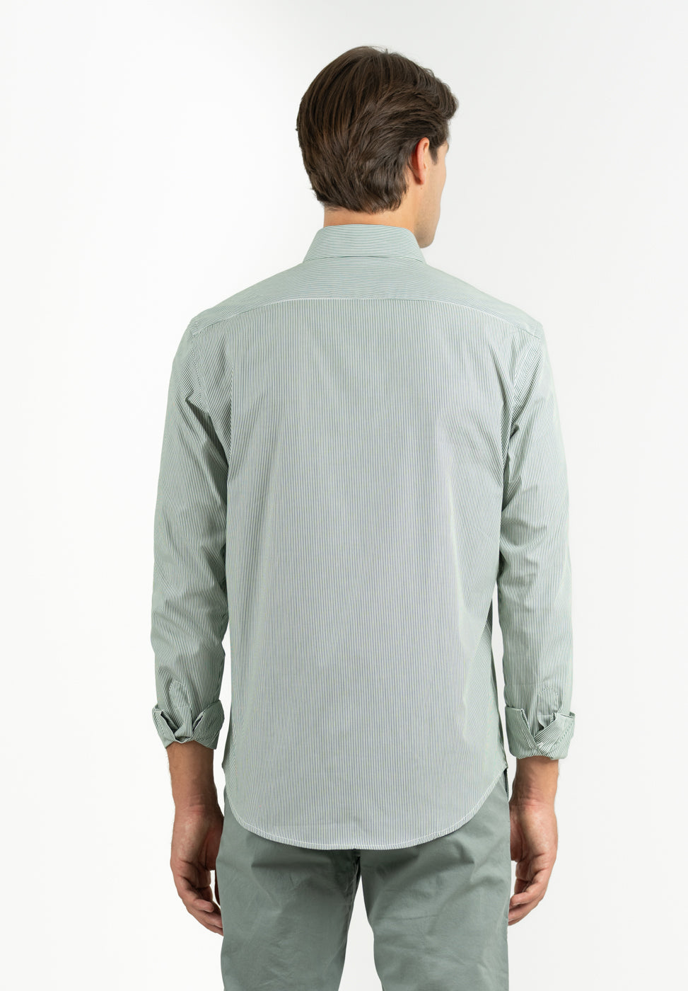 Grass Green Pinstripe Shirt