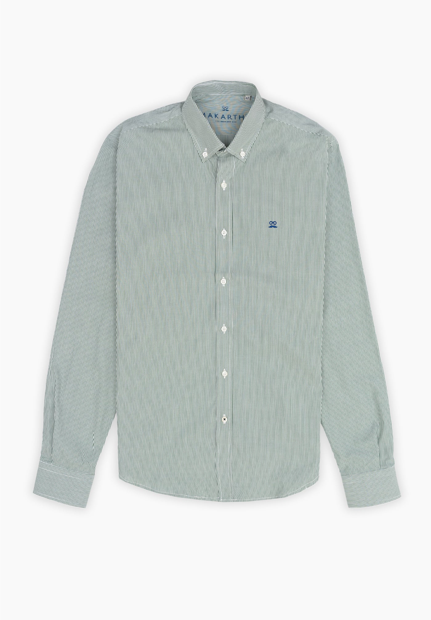 Grass Green Pinstripe Shirt