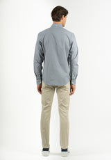 Camisa Vichy Botón Marino