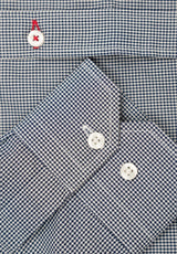 Camisa Vichy Botón Marino