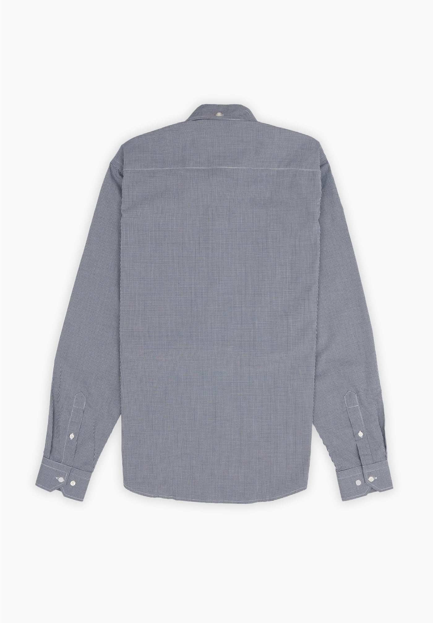 Navy Gingham Button Shirt