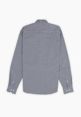 Navy Gingham Button Shirt