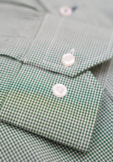 Vichy Grass Green Button-Up Shirt