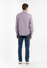 Camisa Cuadros Doble Burdeos