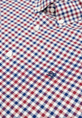Camisa Cuadros Doble Burdeos