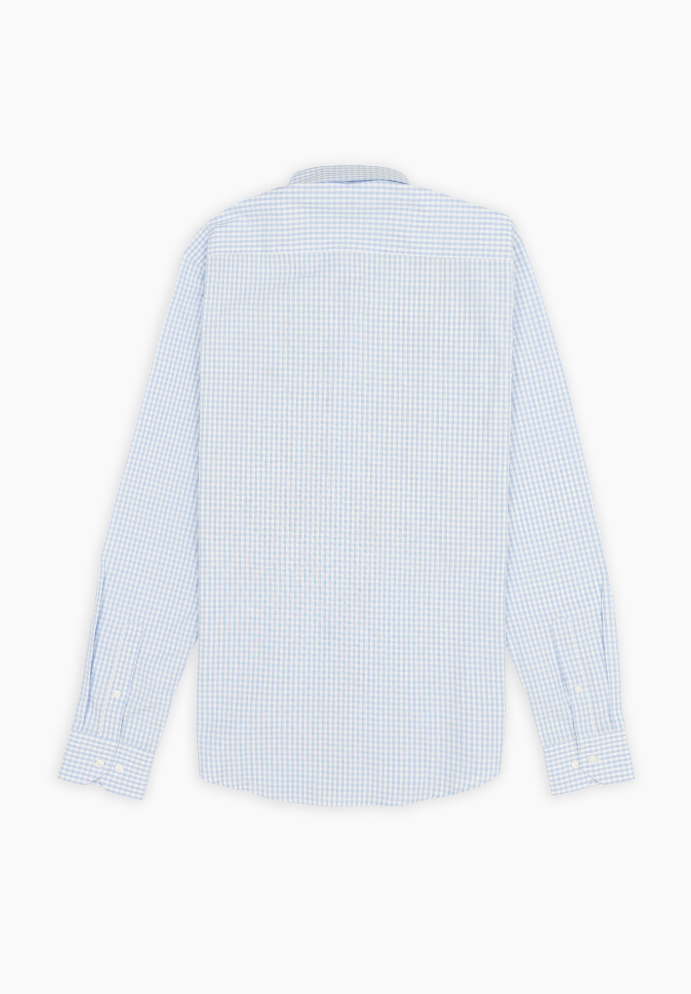 Blue Fog Gingham Tank Top