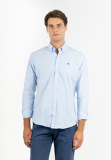 Camisa Regata Minirayas Azul Niebla