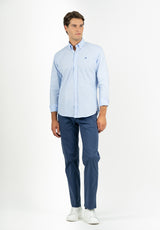 Camisa Regata Minirayas Azul Niebla