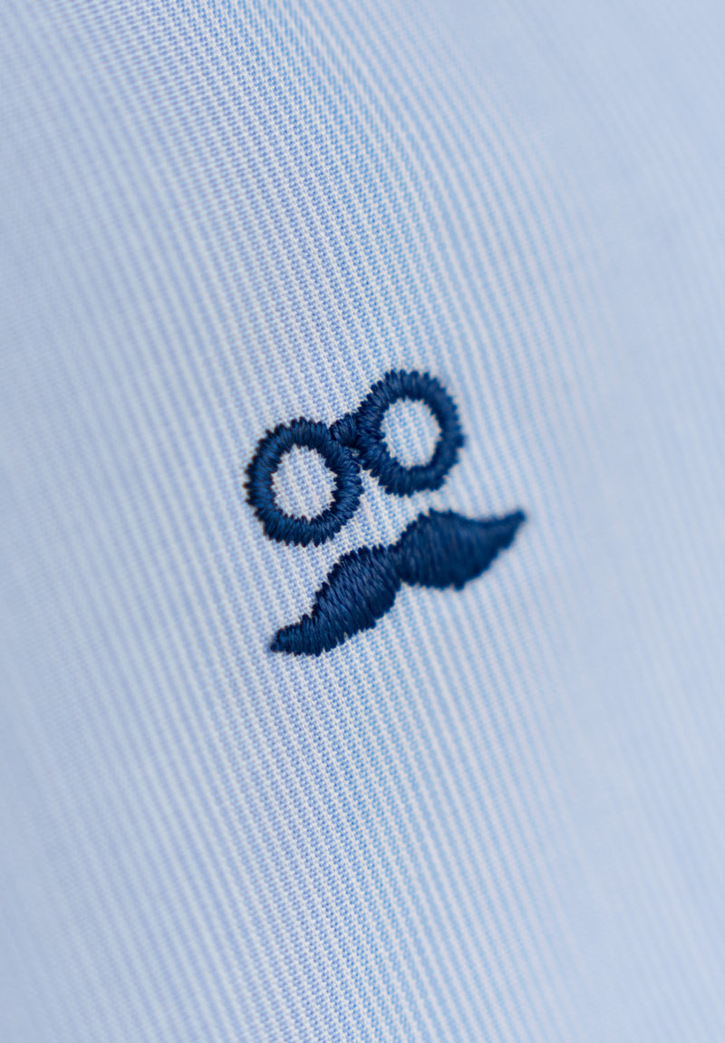Camisa Regata Minirayas Azul Niebla