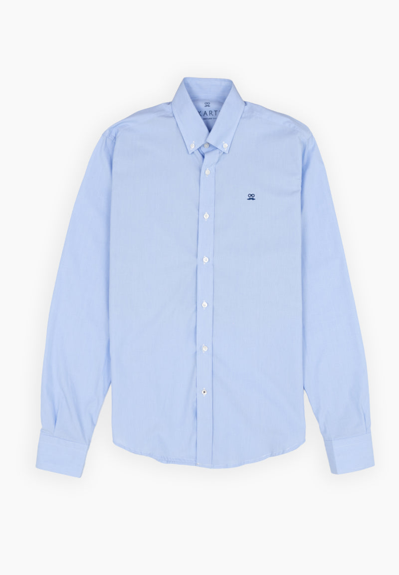 Camisa Regata Minirayas Azul Niebla