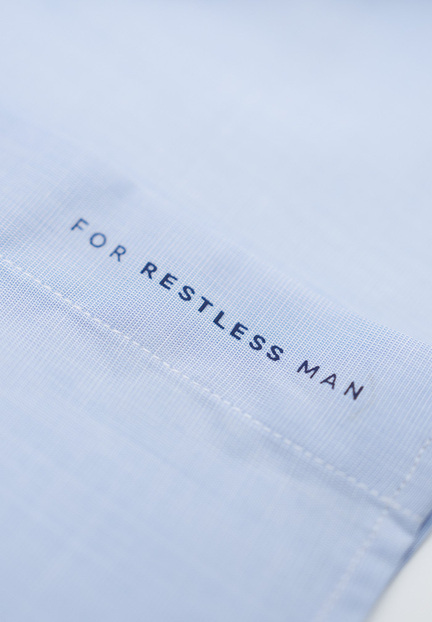 Solid Mist Blue College Shirt