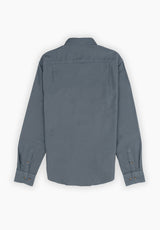 Camisa Pin Point Botón Gris