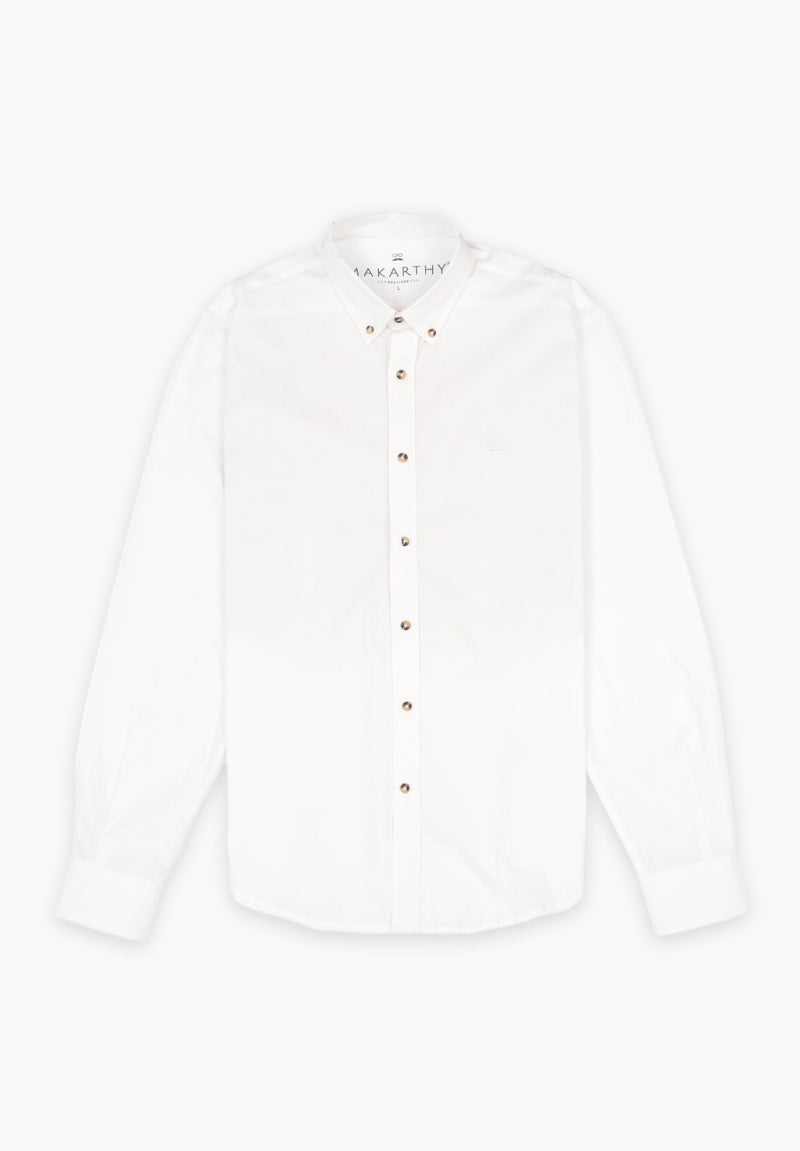 Camisa Lisa Poplin Blanco