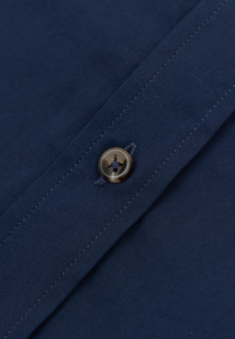 Camisa Lisa Poplin Marino