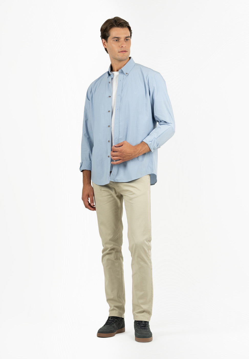 Plain Indigo Poplin Shirt