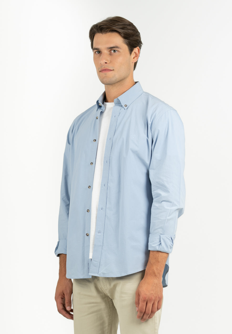 Plain Indigo Poplin Shirt