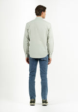 Camisa Lisa Poplin Salvia