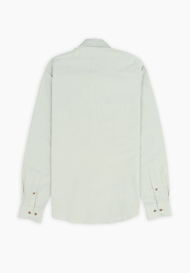 Camisa Lisa Poplin Salvia