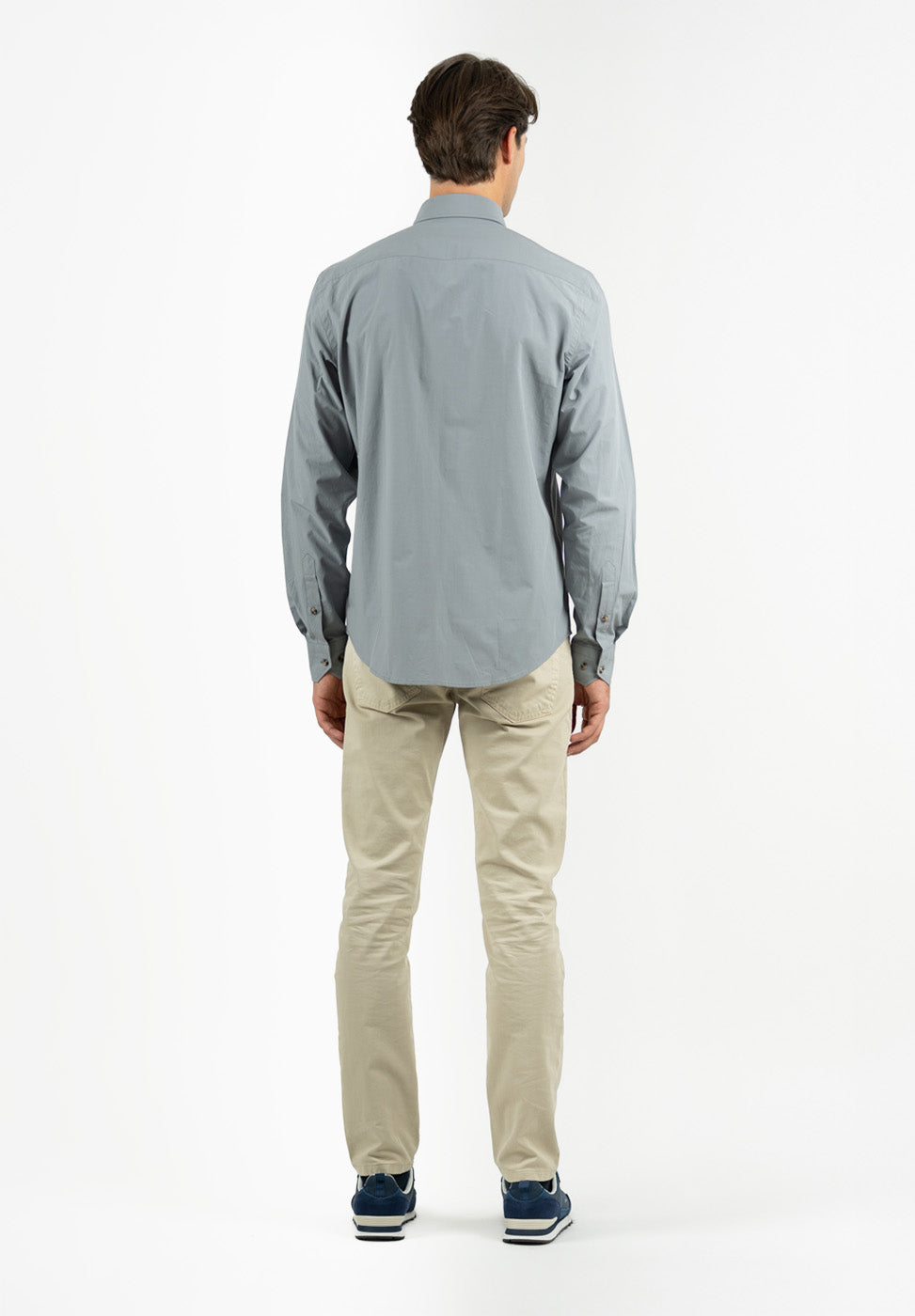 Plain Poplin Shirt Charcoal