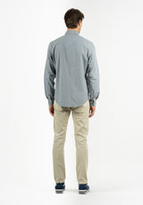 Camisa Lisa Poplin Carbón