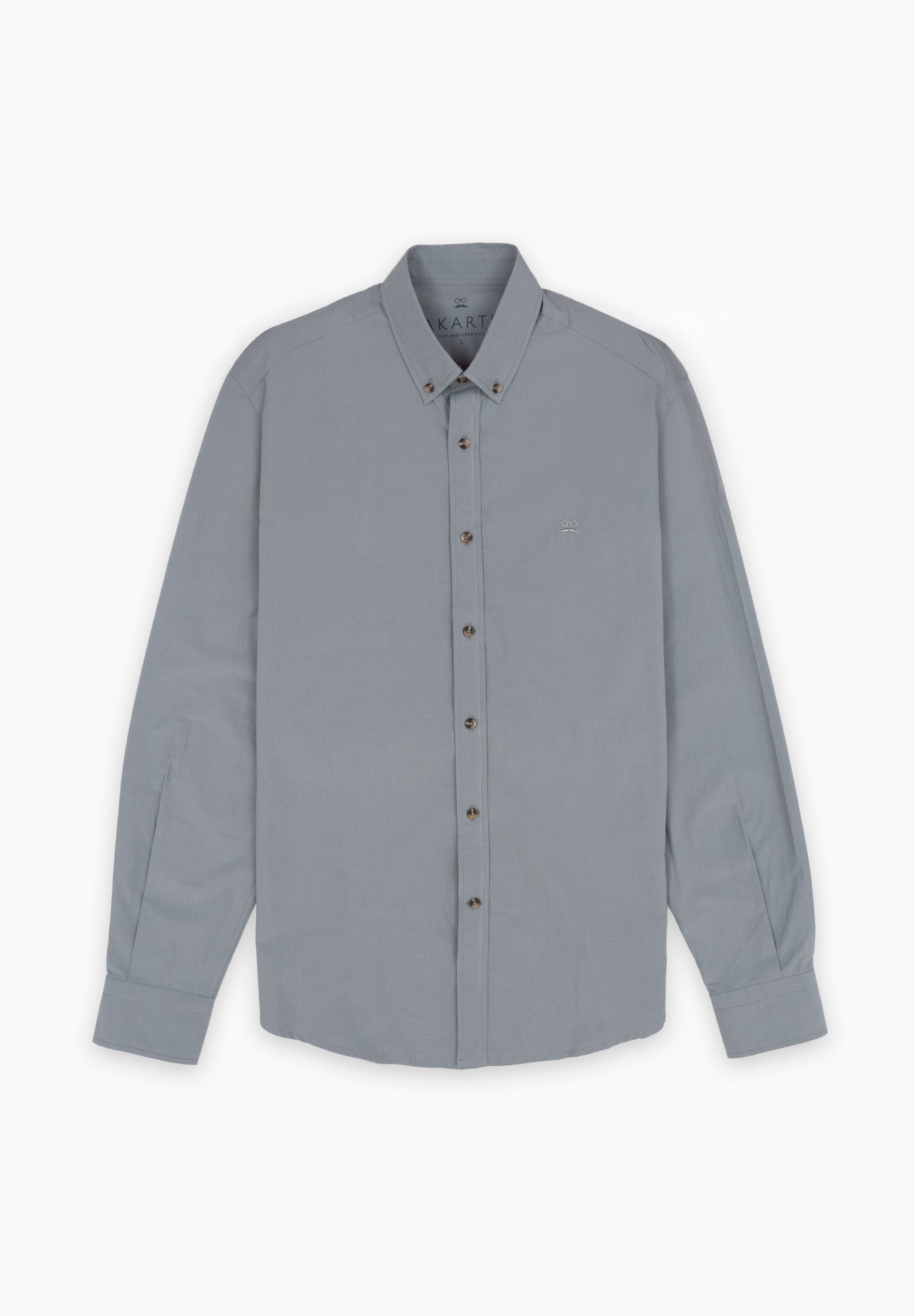 Plain Poplin Shirt Charcoal