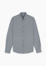 Camisa Lisa Poplin Carbón