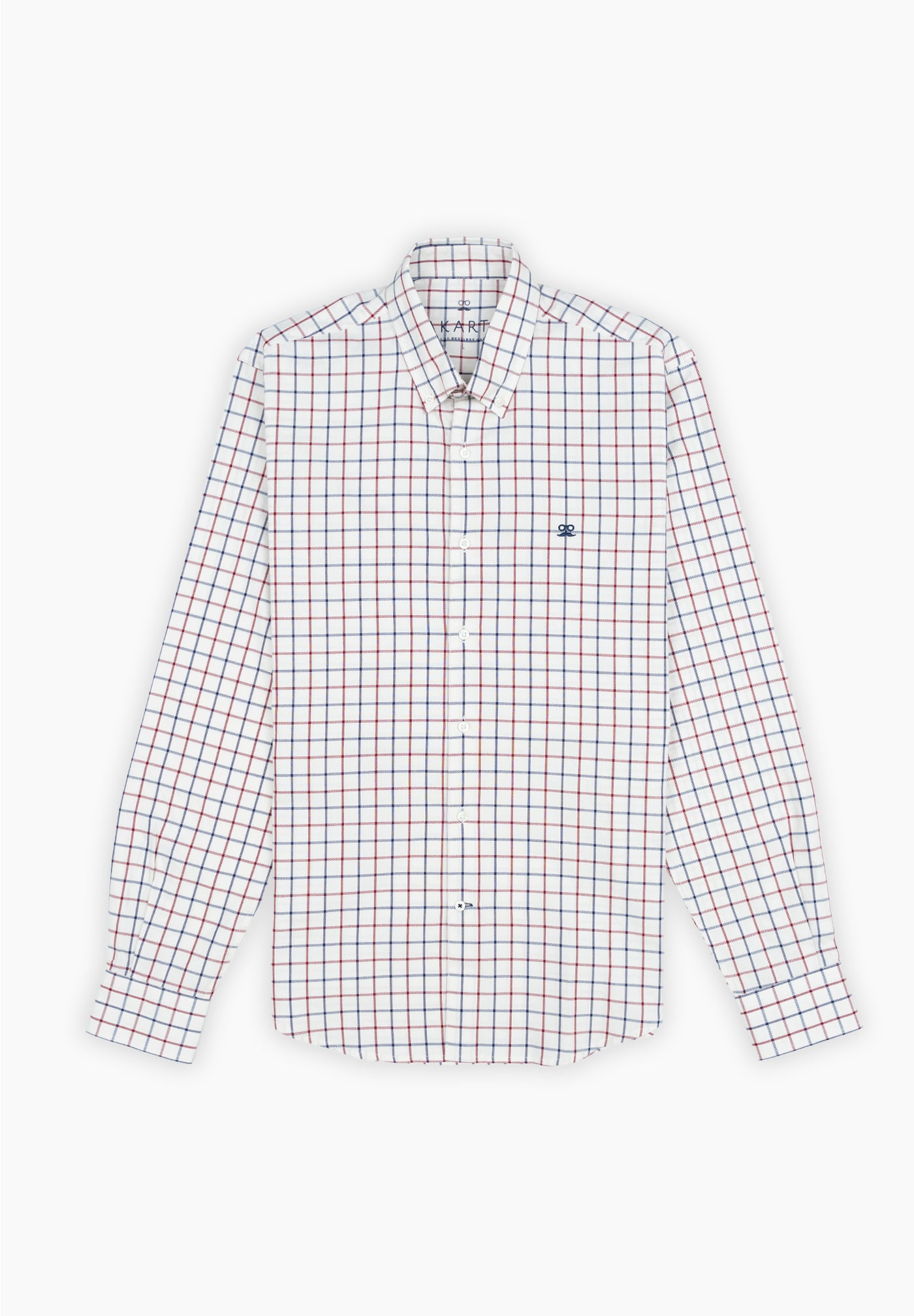 Beige Oxford Plaid Shirt