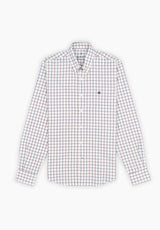 Beige Oxford Plaid Shirt