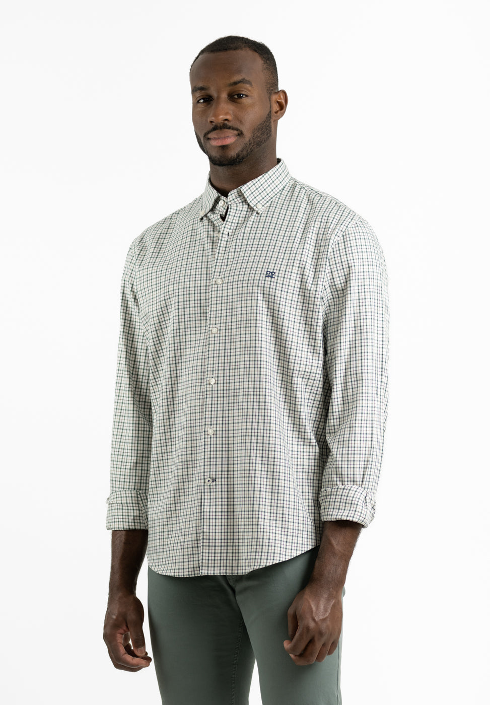 Grass Green Tartan Plaid Shirt