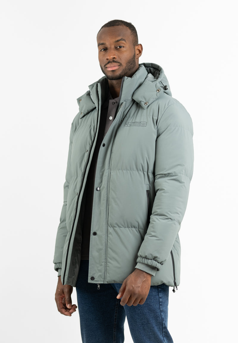 Parka Cremalleras Sage