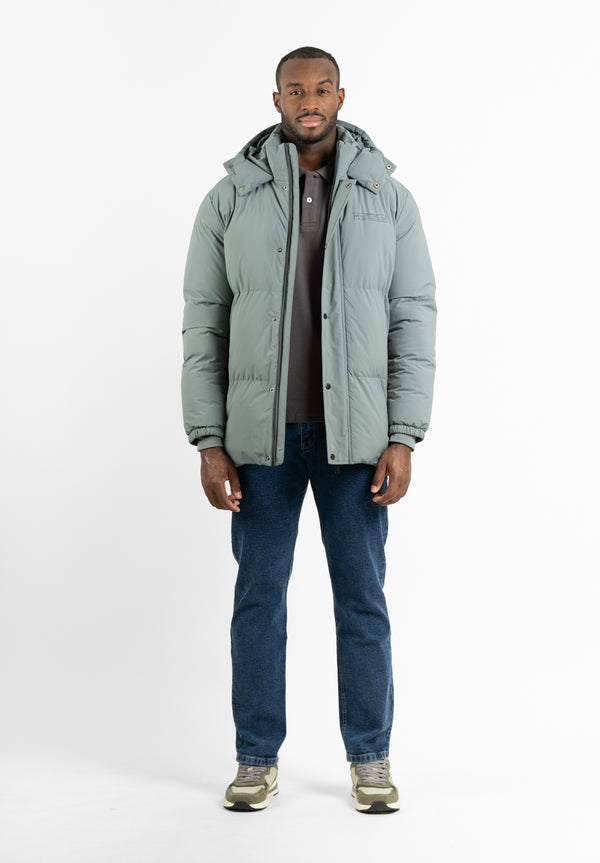 Parka Cremalleras Sage