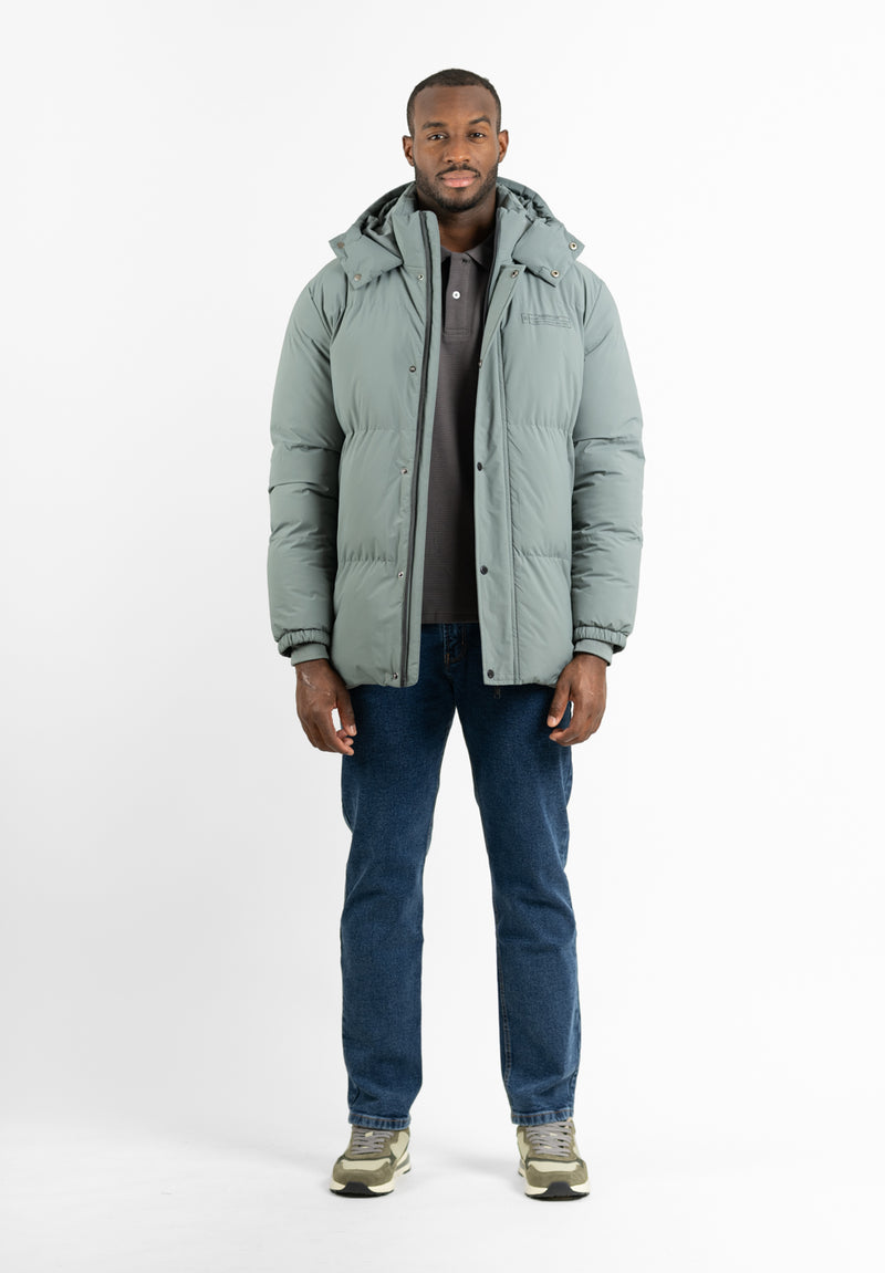 Parka Cremalleras Sage