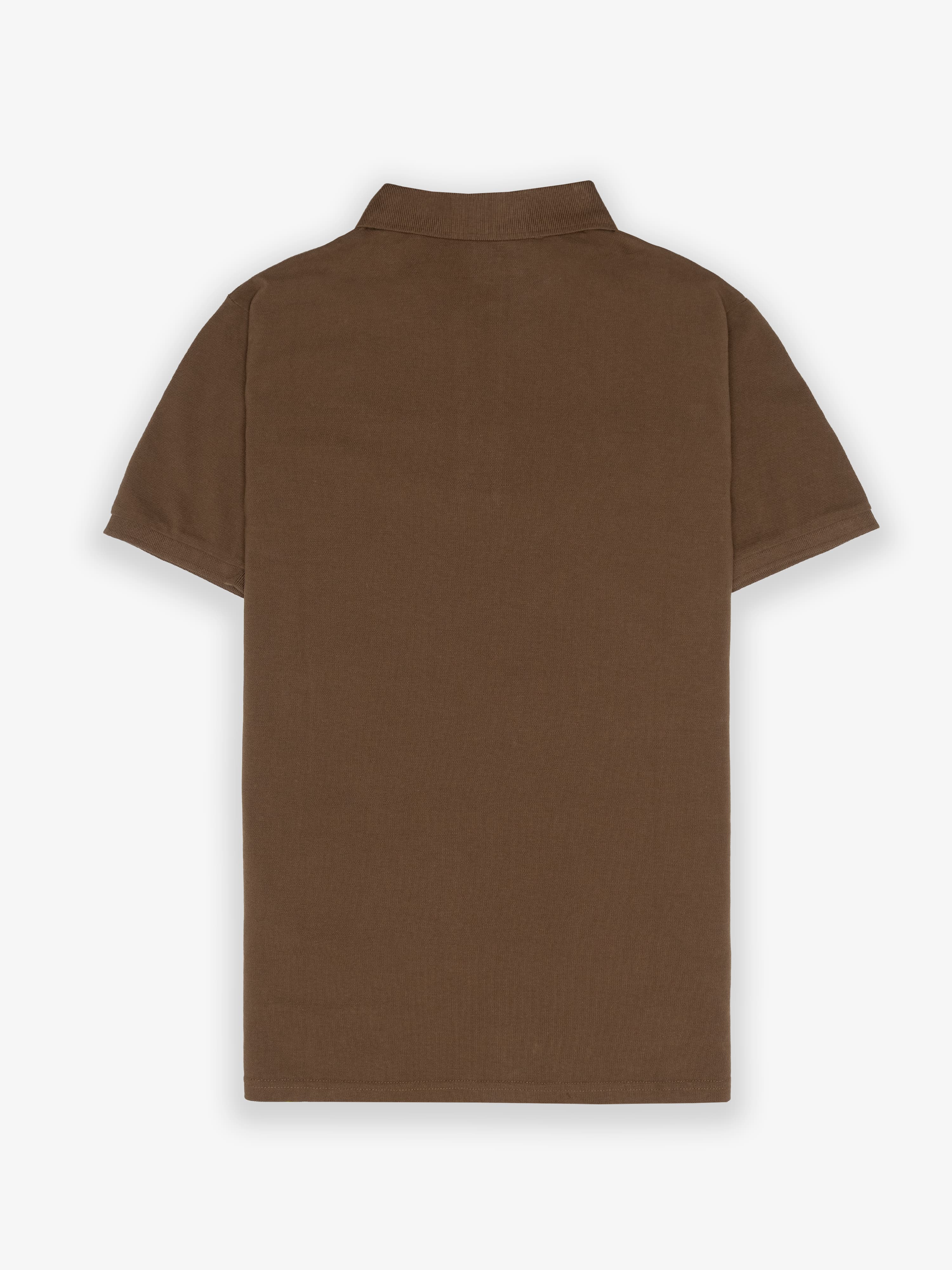 Restless Soft Brown Classic Short-Sleeve Polo Shirt