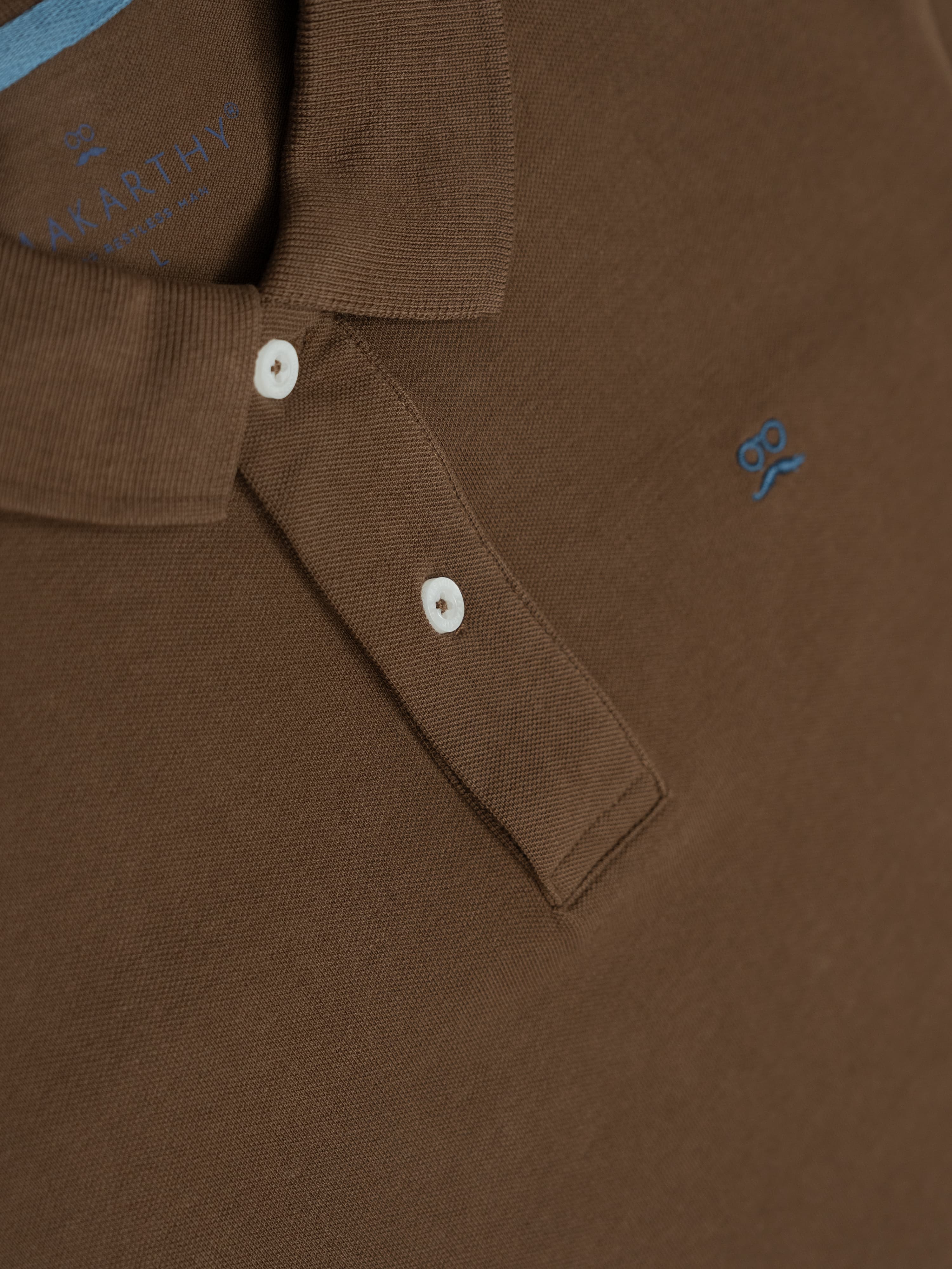 Restless Soft Brown Classic Short-Sleeve Polo Shirt