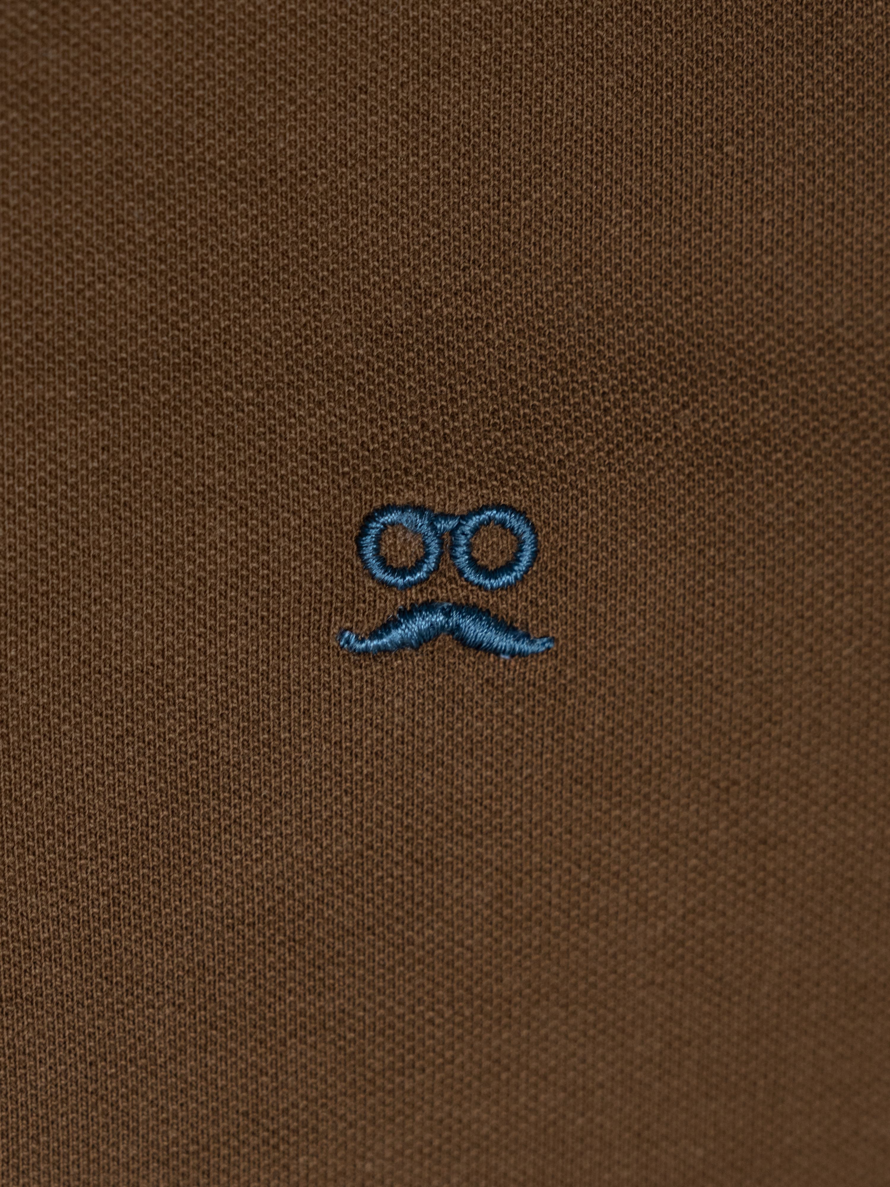 Restless Soft Brown Classic Short-Sleeve Polo Shirt
