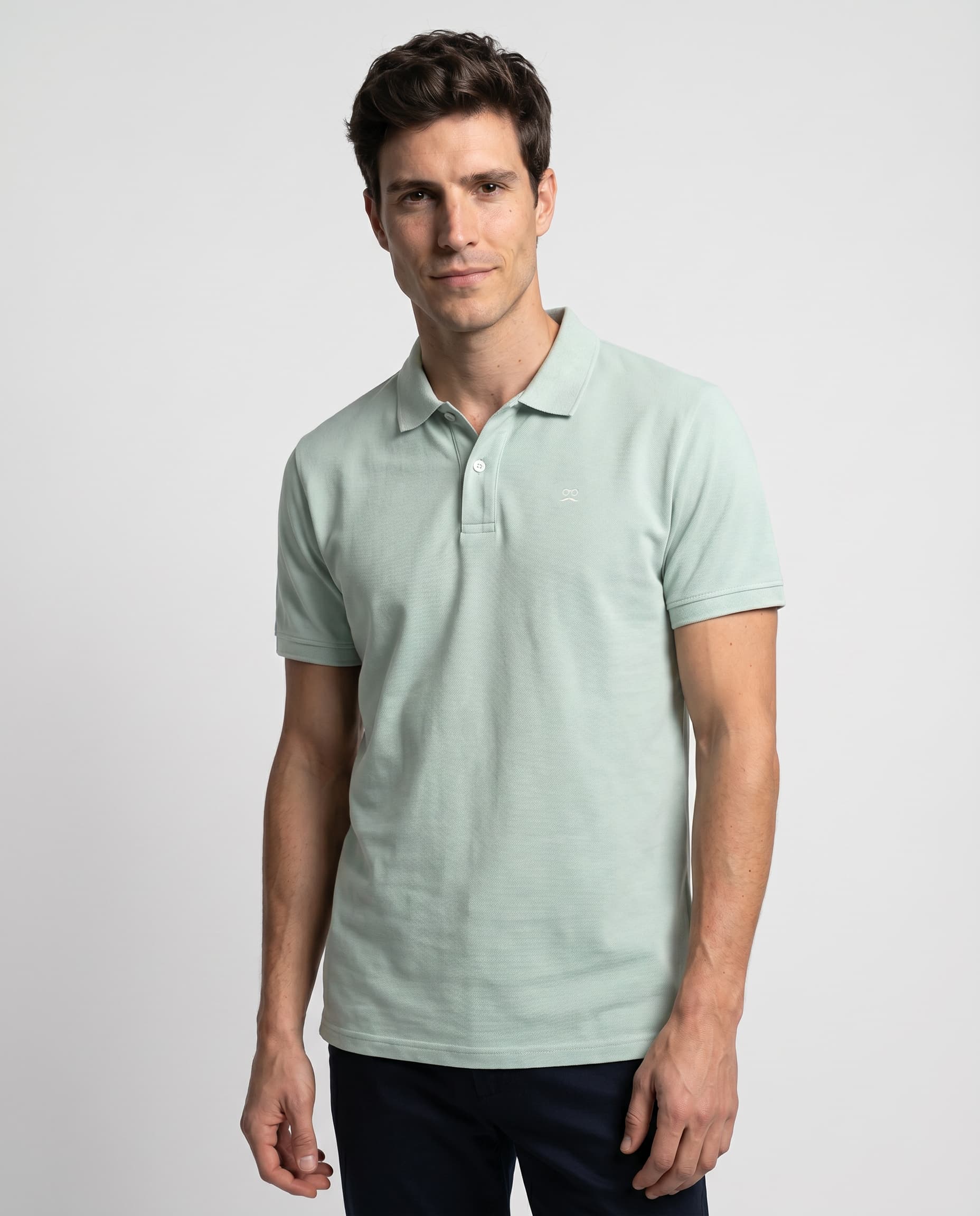 Classic Short Sleeve Polo Restless Soft Aquamarine