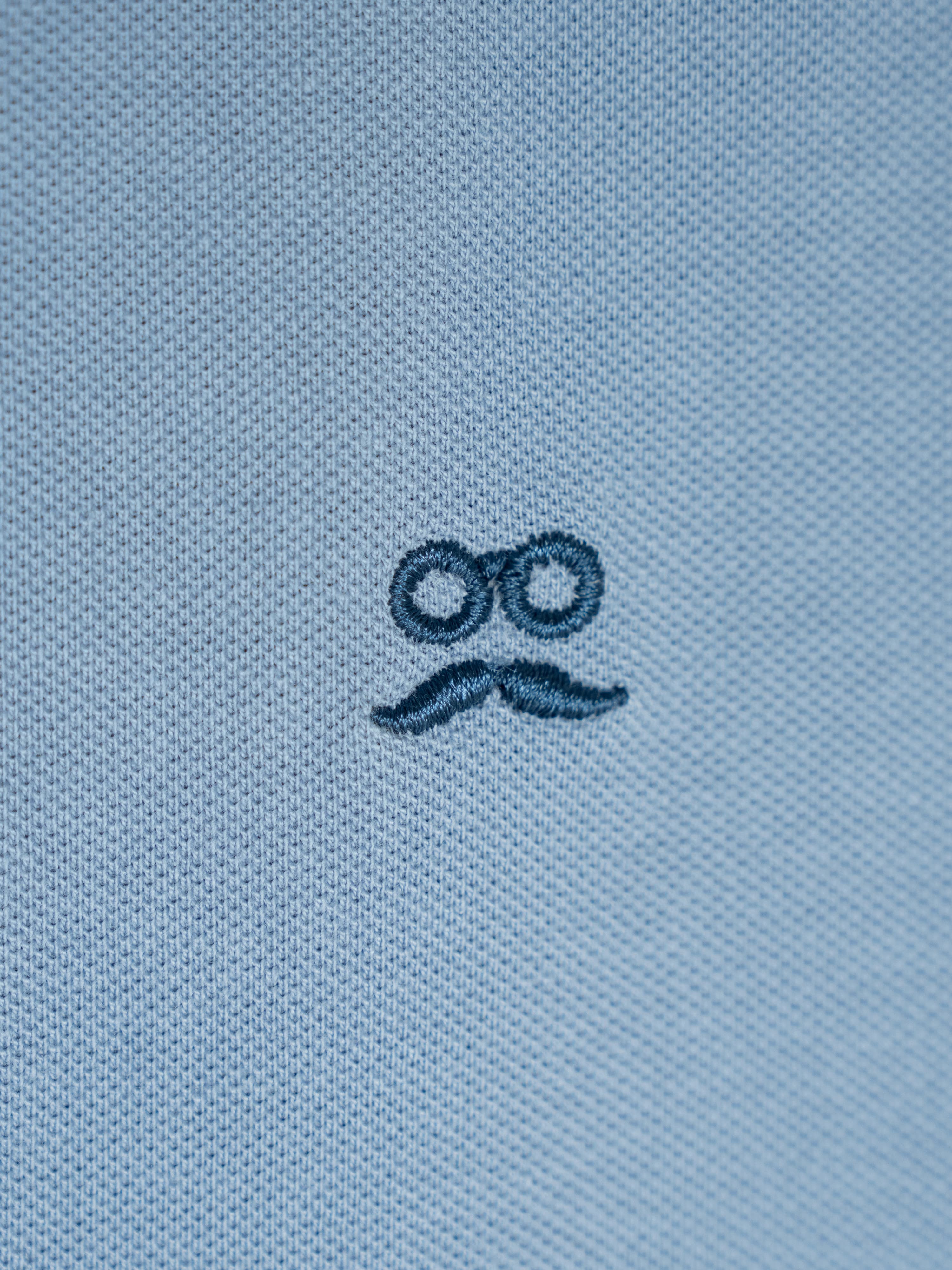 Restless Soft Mist Blue Short Sleeve Classic Polo