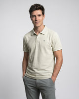 Classic Short Sleeve Polo Restless Soft Greenish Grey