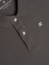 Men's Classic Short Sleeve Polo Shirt Restless Soft Charcoal