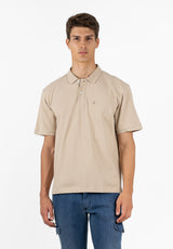 Polo Clásico Manga Corta Oversize Piedra