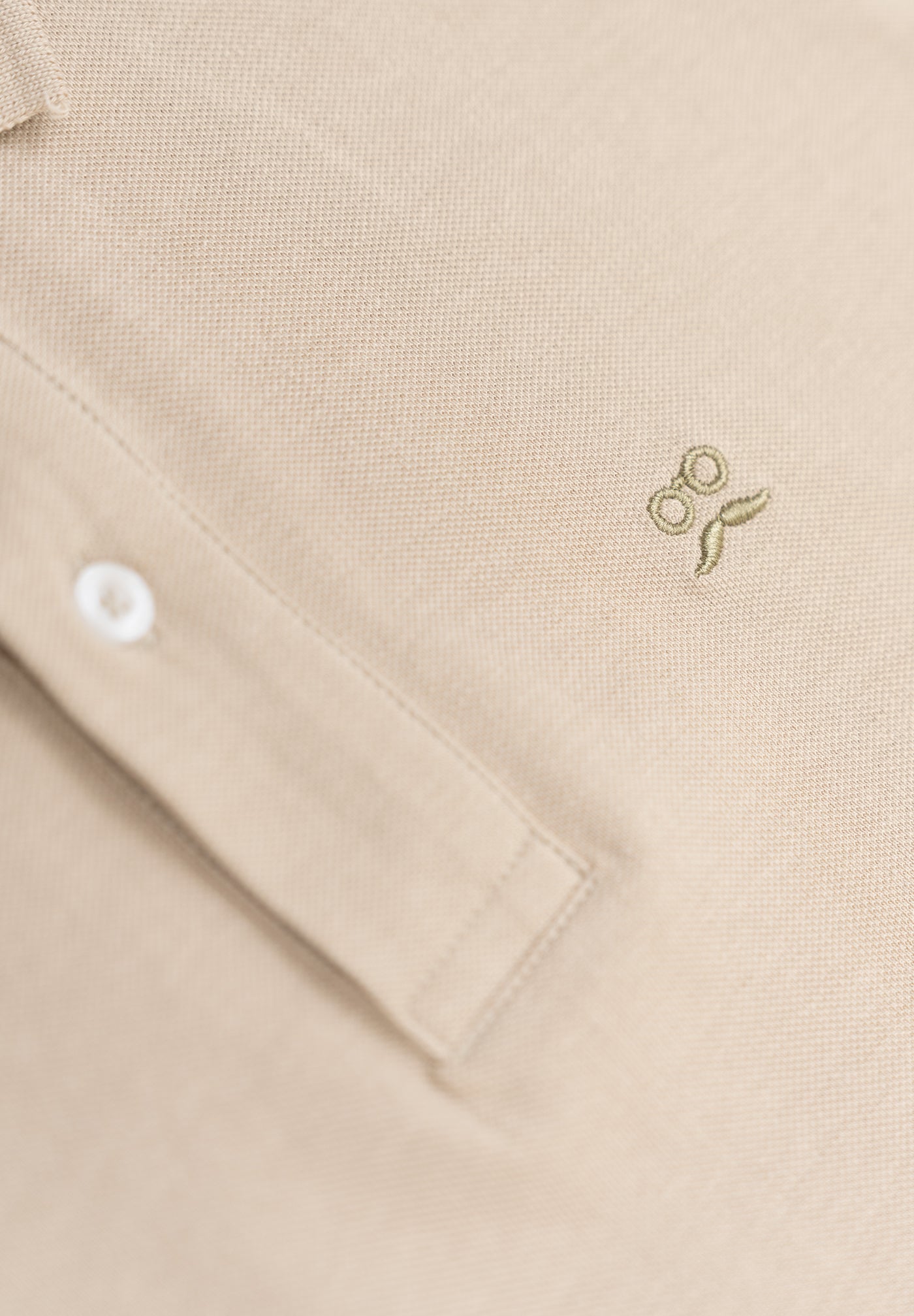 Classic Oversized Stone Short Sleeve Polo Shirt