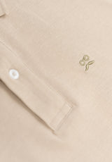 Classic Oversized Stone Short Sleeve Polo Shirt