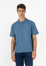 Polo Clásico Manga Corta Oversize Indigo