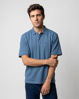 Polo Clásico Manga Corta Oversize Indigo