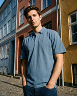 Polo Clásico Manga Corta Oversize Indigo