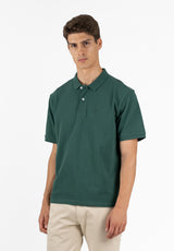 Polo Clásico Manga Corta Oversize Verde Hierba