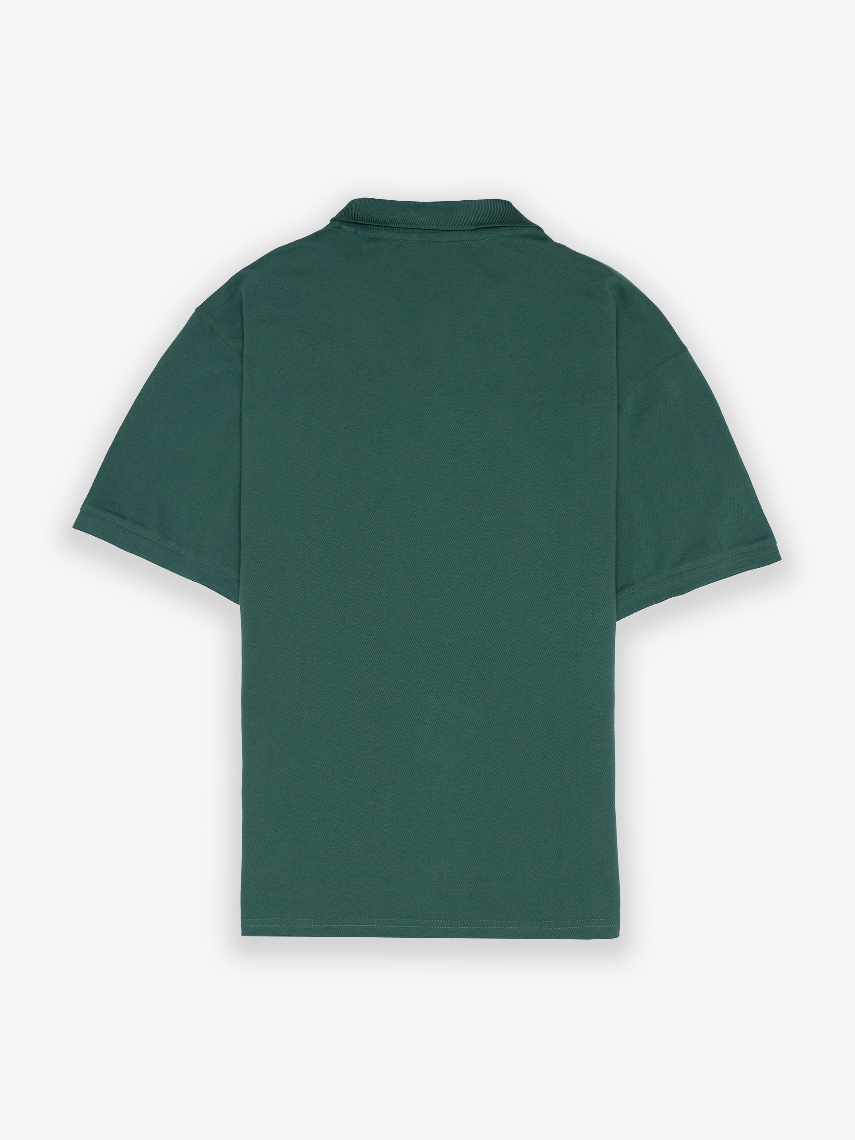 Polo Clásico Manga Corta Oversize Verde Hierba