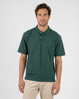 Polo Clásico Manga Corta Oversize Verde Hierba