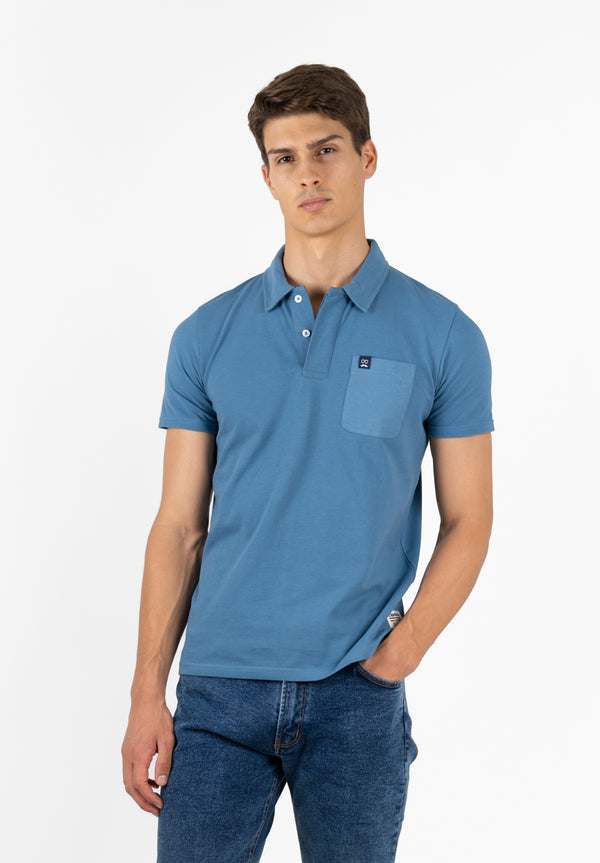 Polo Delavado Sarga Indigo